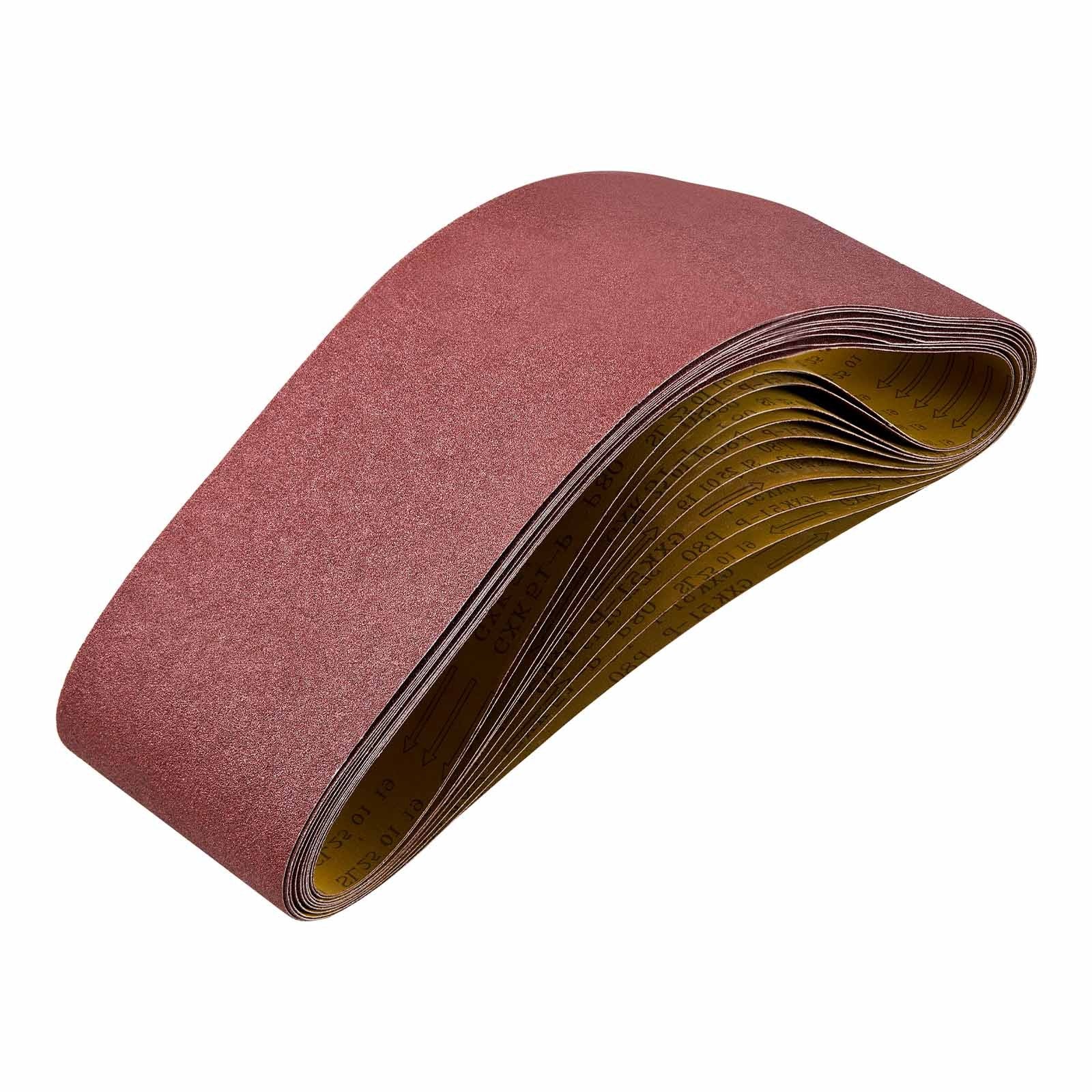 Šlifavimo juostos VEVOR BP648, 152 x 1219 mm, 80 grit, 10 vnt.