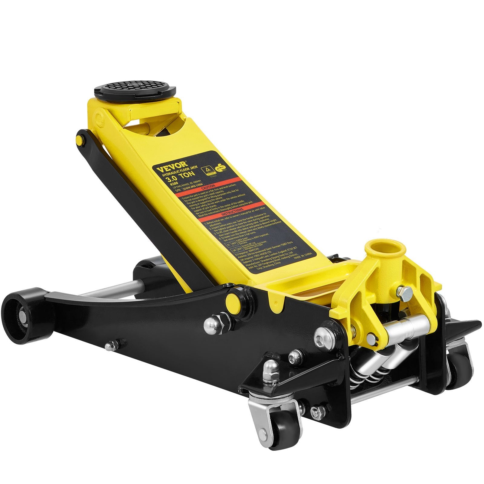 Žemo profilio hidraulinis keltuvas VEVOR K500, 3 tonos