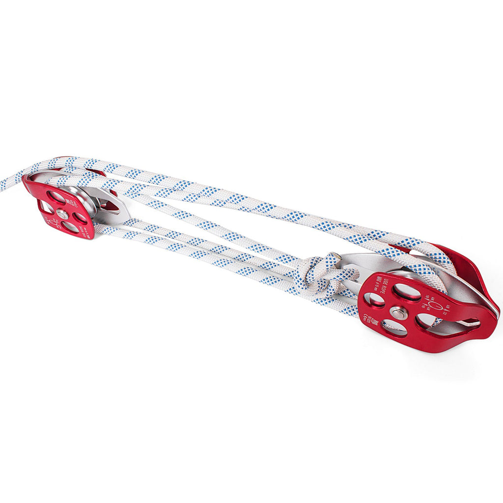 Dvigubas skriemulys su virve VEVOR 1/2" x 200', 35 kN