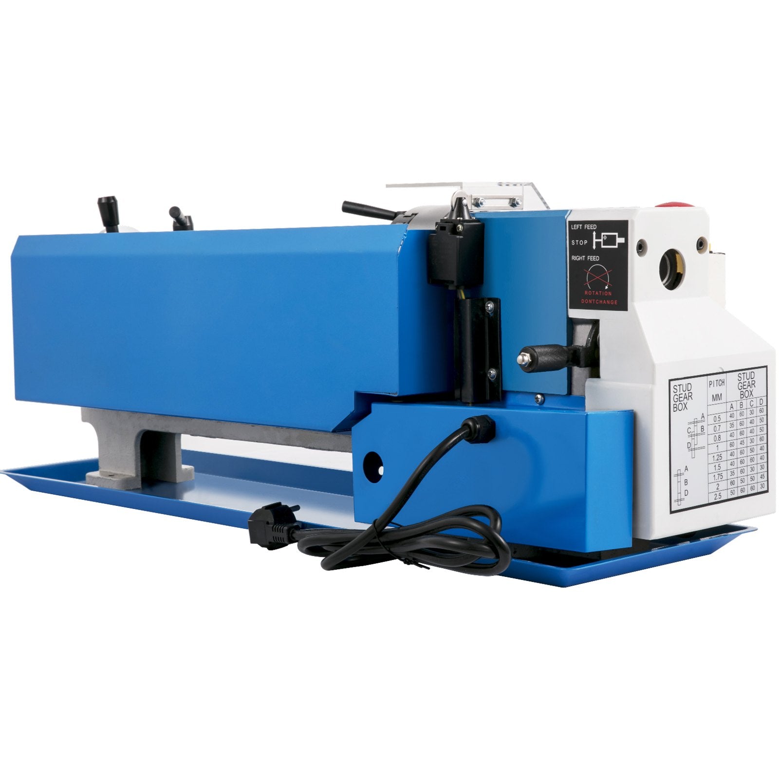 Mini metalo tekinimo staklės VEVOR 180 x 350 mm, 550W