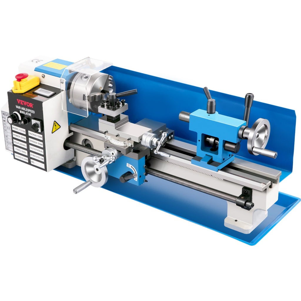 Mini metalo tekinimo staklės VEVOR 180 x 350 mm, 550W