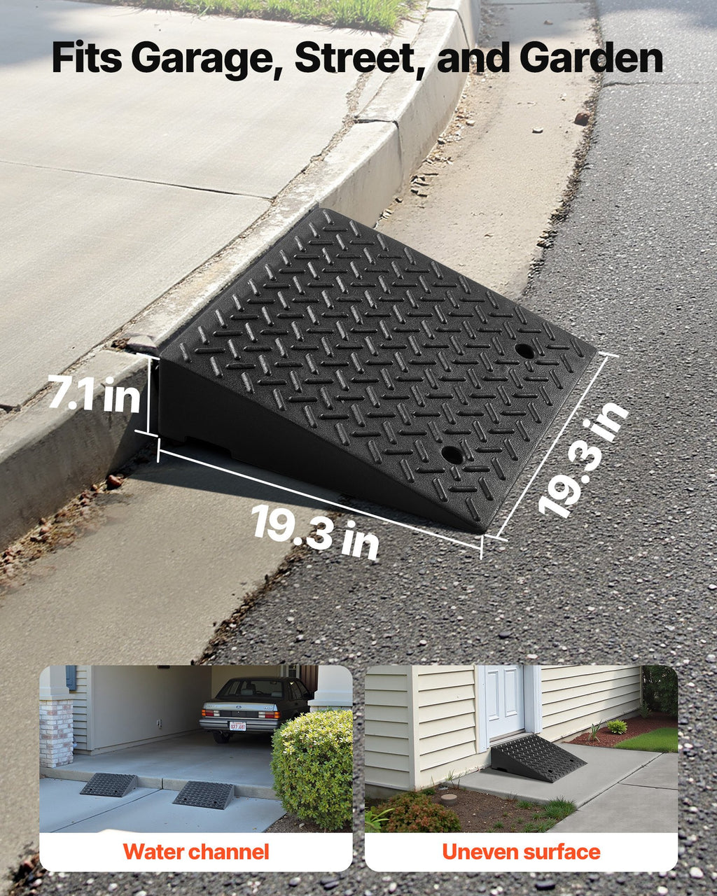 Užvažiavimo rampa VEVOR 0207V3IG, 3,175 t keliamoji galia
