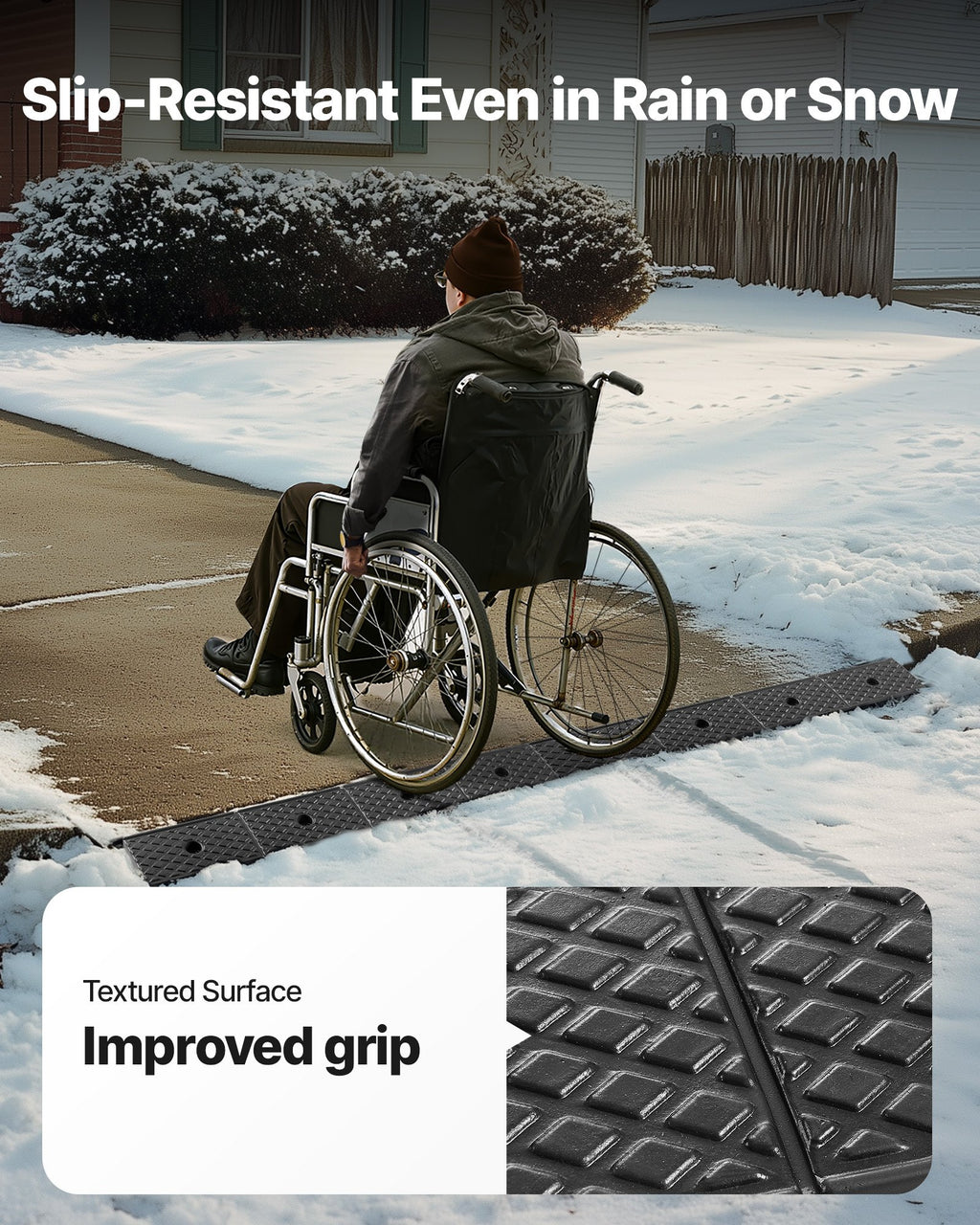 Guminė užvažiavimo rampa VEVOR 38659LG3, 15 tonų keliamoji galia