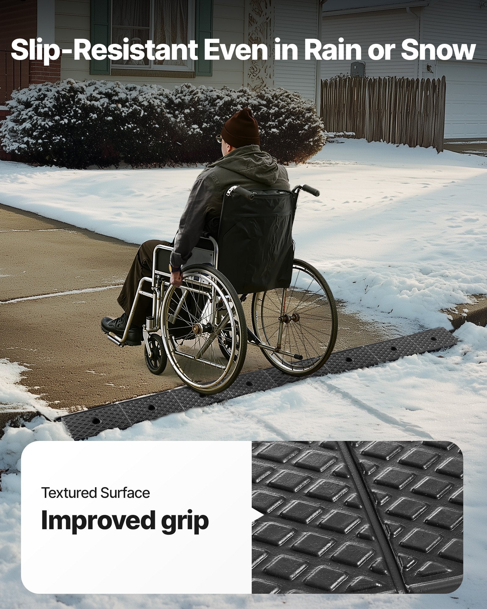 Guminė užvažiavimo rampa VEVOR 38659LG3, 15 tonų keliamoji galia