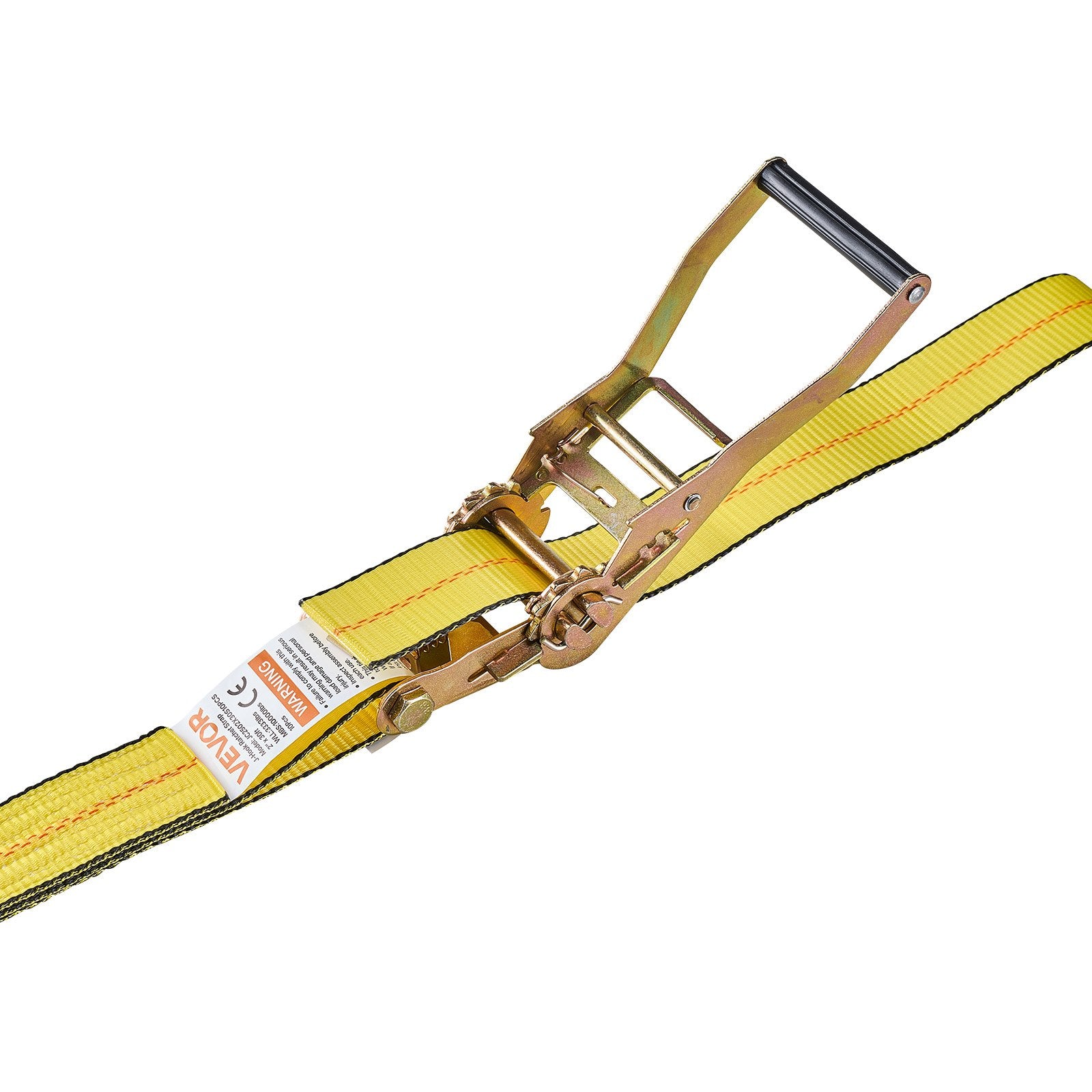 Tvirtinimo diržai su terkšle VEVOR JC2502X30S10PCS, 4536 kg trūkimo jėga, 10 vnt.