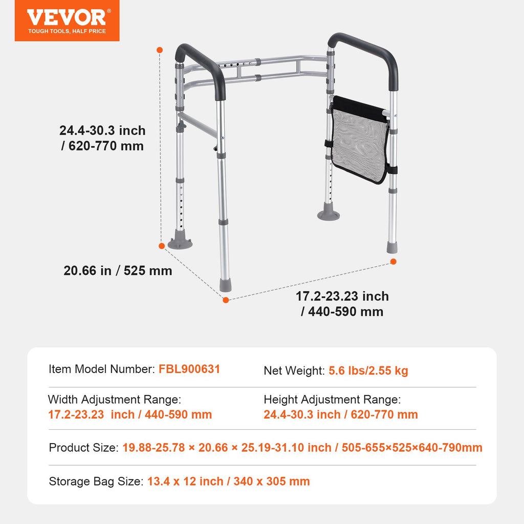 Tualeto atrama VEVOR FBL900631, 136 kg apkrova