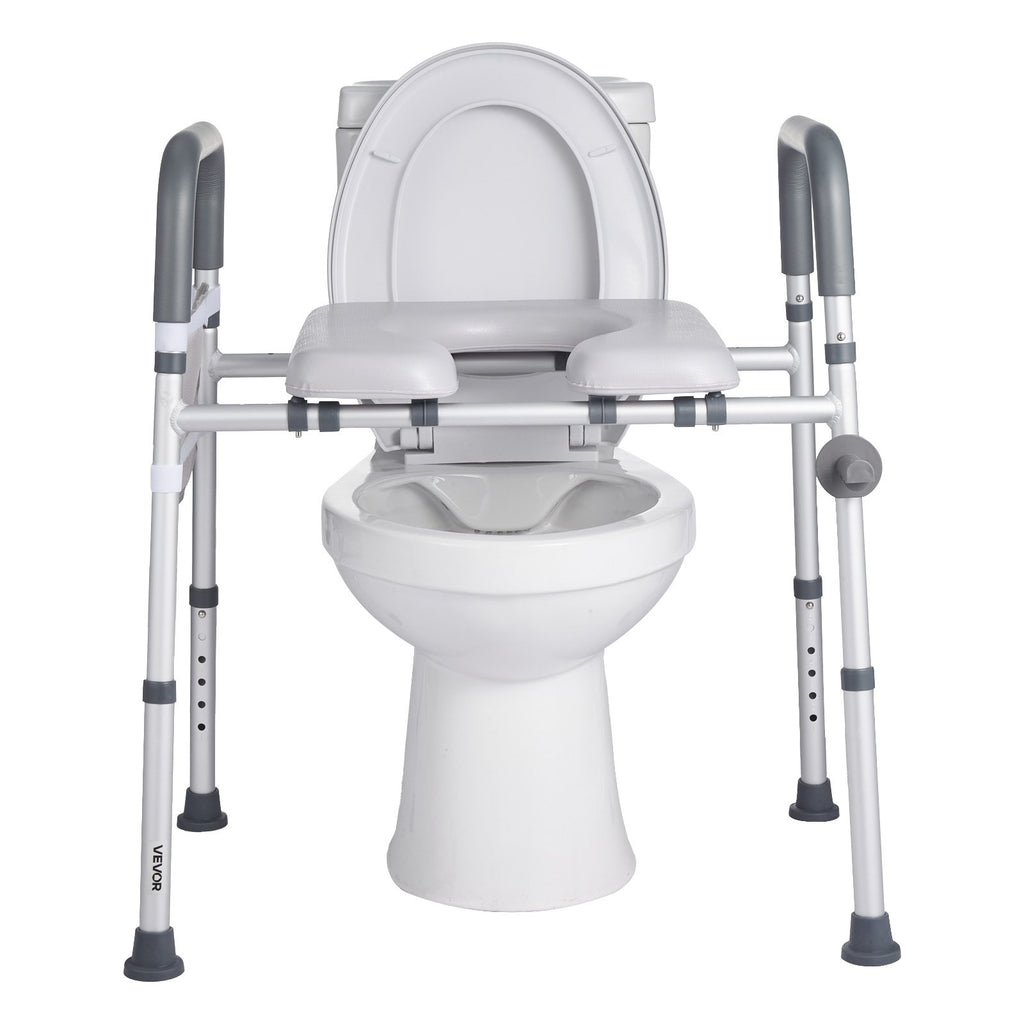 Paaukštinta tualeto sėdynė su rankenomis VEVOR XZY402, 181 kg apkrova
