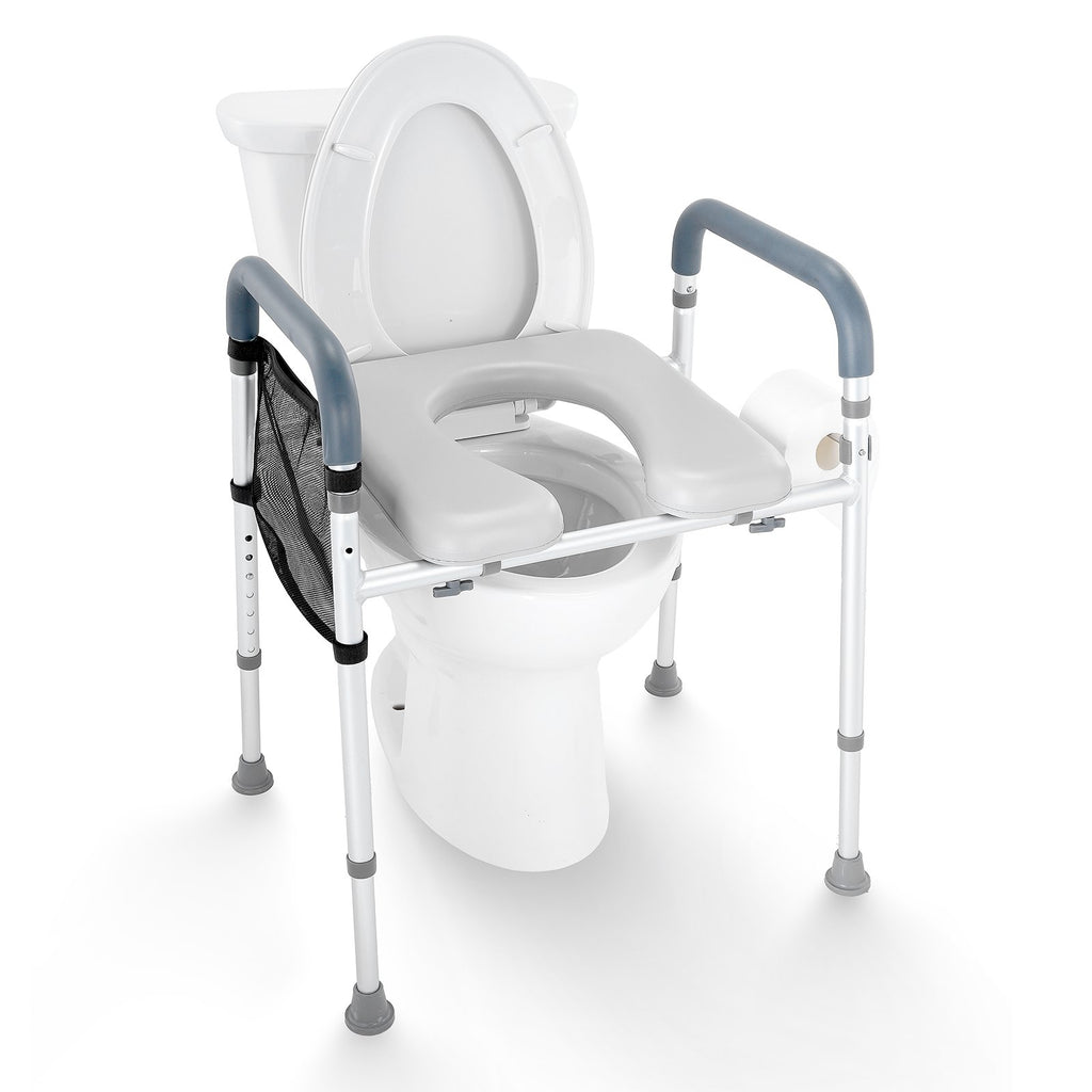 Paaukštinta tualeto sėdynė VEVOR FBL760598, reguliuojamas aukštis 490–640 mm