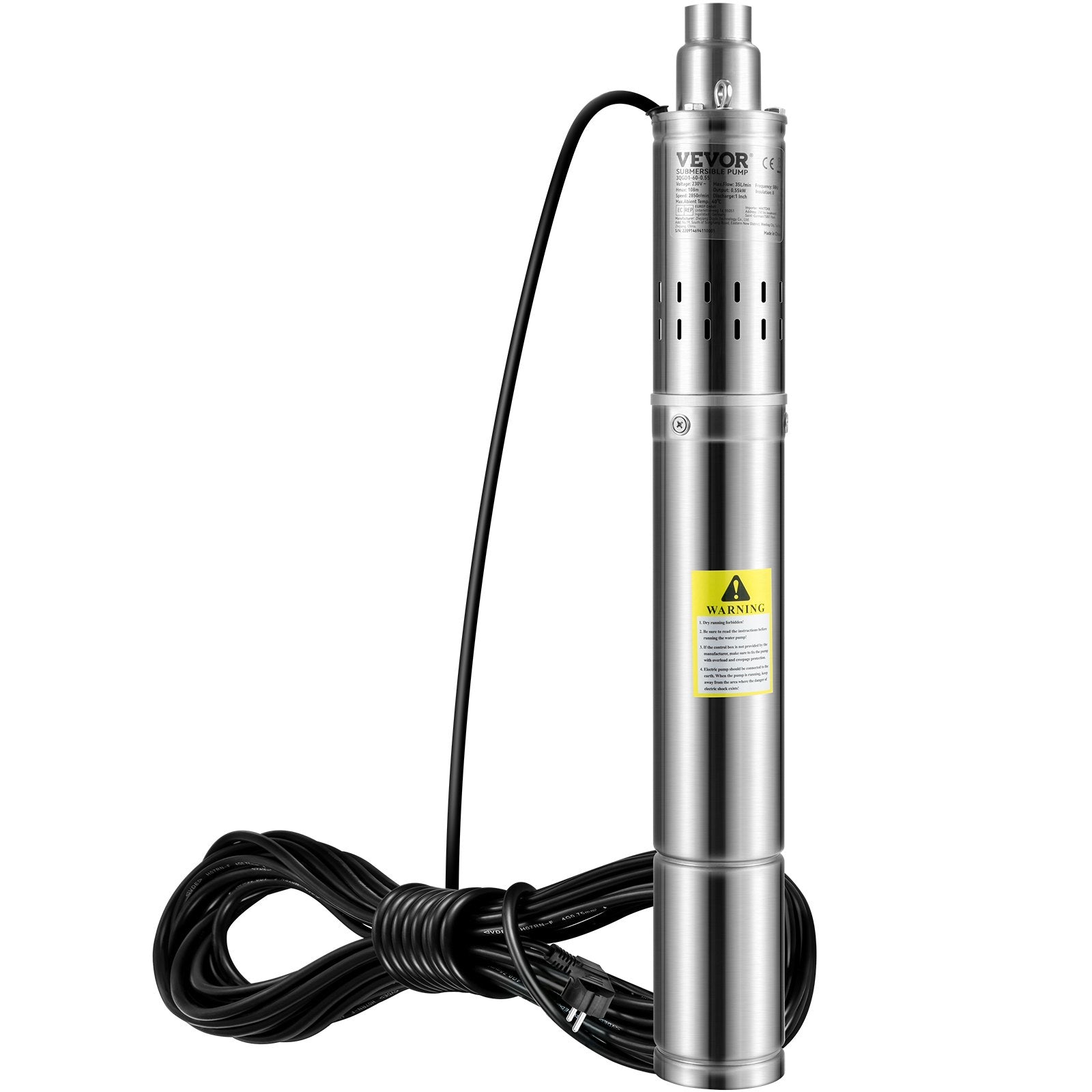 Giluminis vandens siurblys VEVOR 3QGD1-60-0.55, 550W