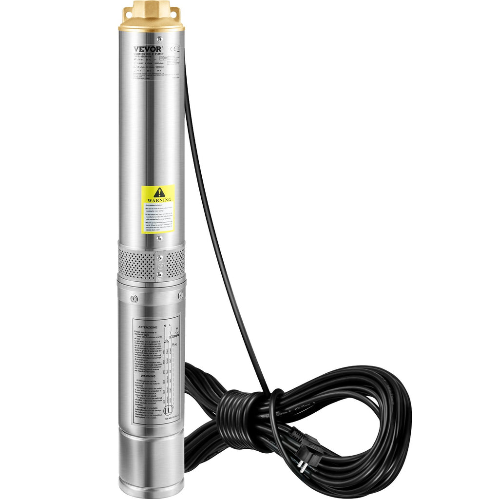 Giluminis vandens siurblys VEVOR 3.5SDM4/11, 750W