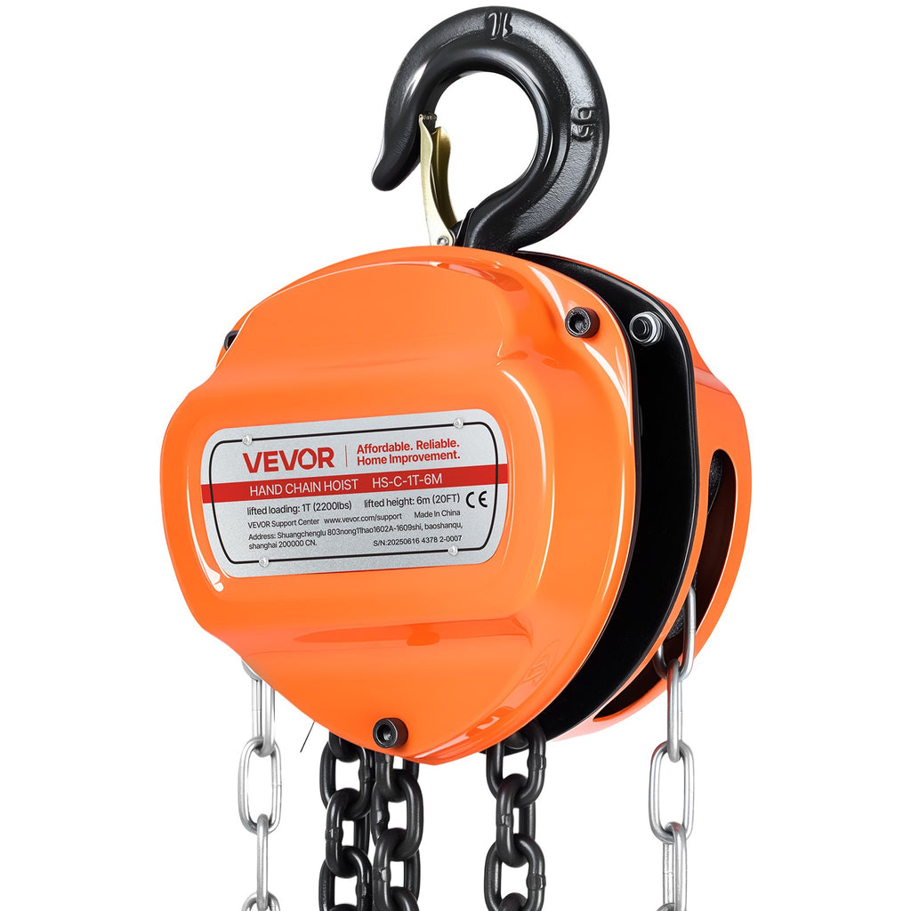 Rankinis grandininis keltuvas VEVOR HS-C-1T-6M, 1 tona