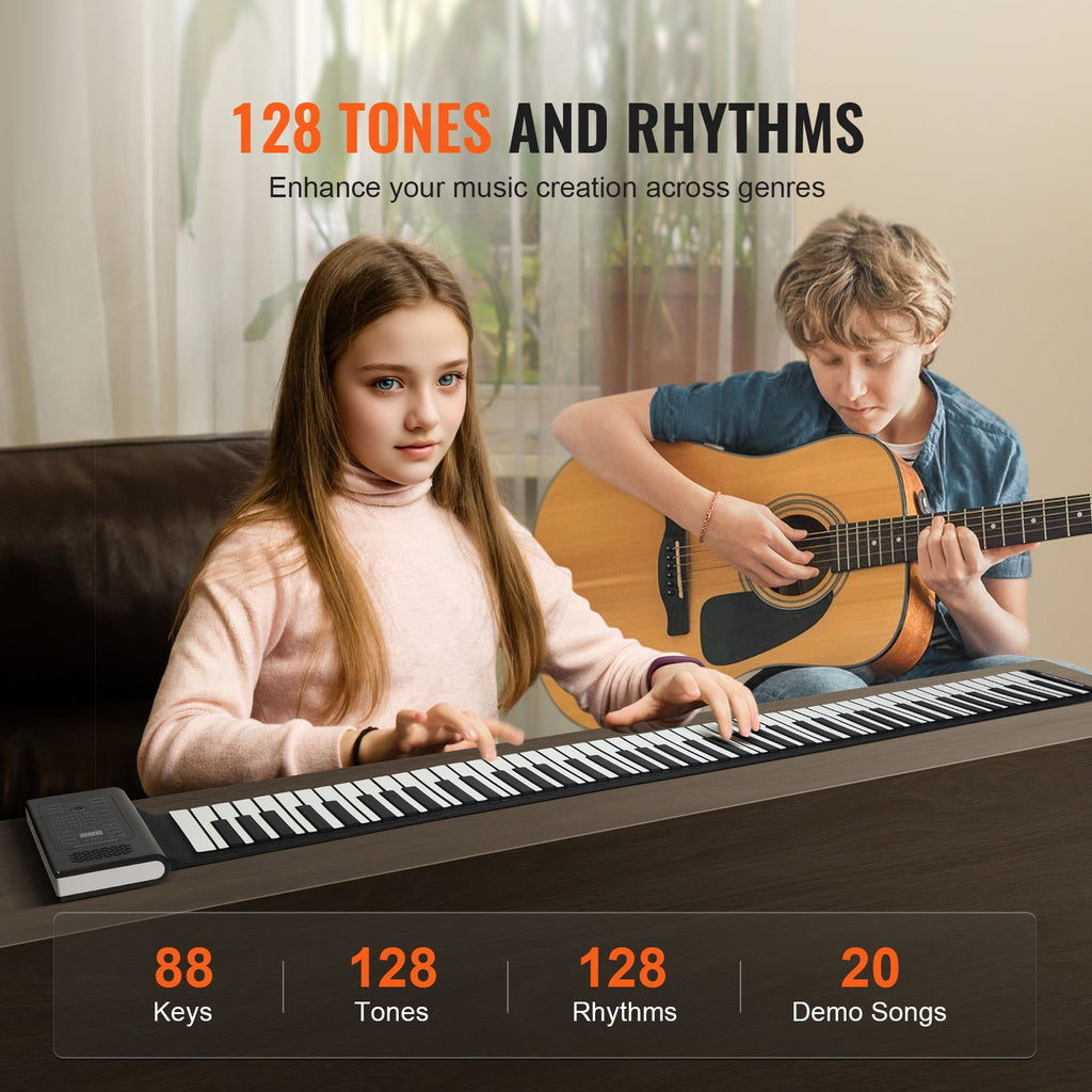 Susukamas pianinas VEVOR BR-A-88, 88 klavišai