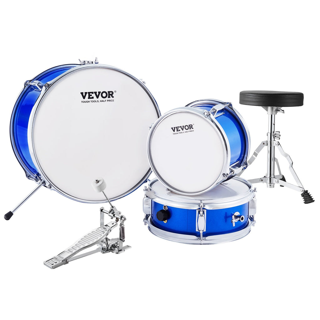 Vaikiškas būgnų komplektas VEVOR SH-001-BL, 3 dalių, 14 colių