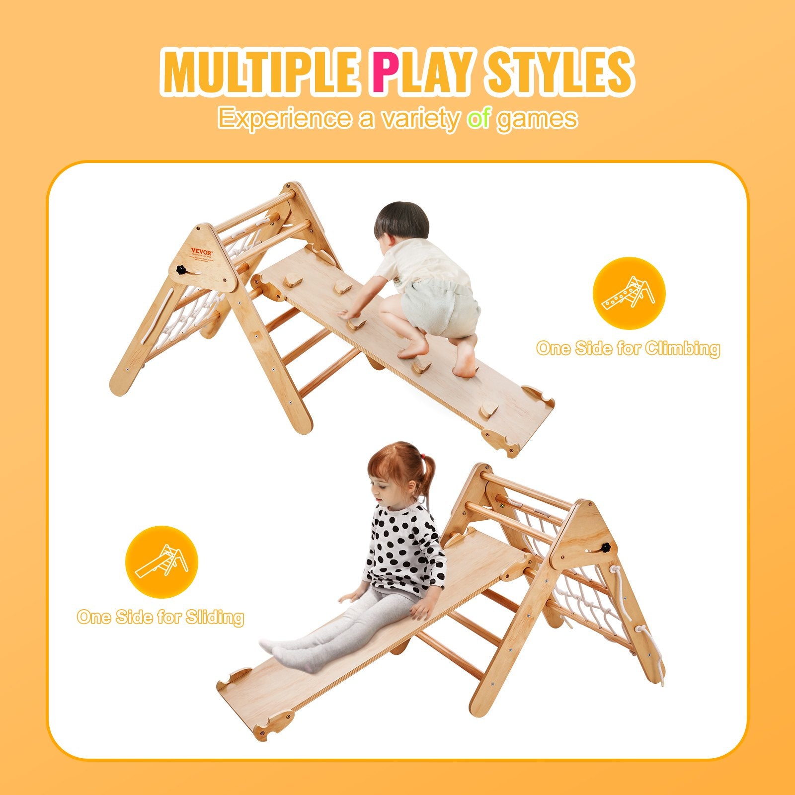 Piklerio trikampio rinkinys VEVOR ZF-2LB, 4-in-1 laipiojimo kompleksas