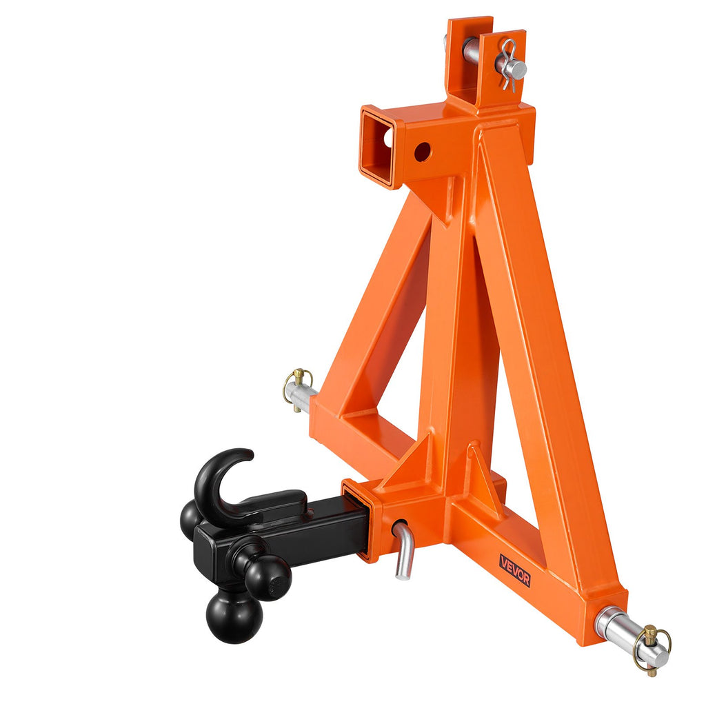3 taškų traktoriaus prikabinimo įtaisas VEVOR S-08-A, 50,8 mm lizdas