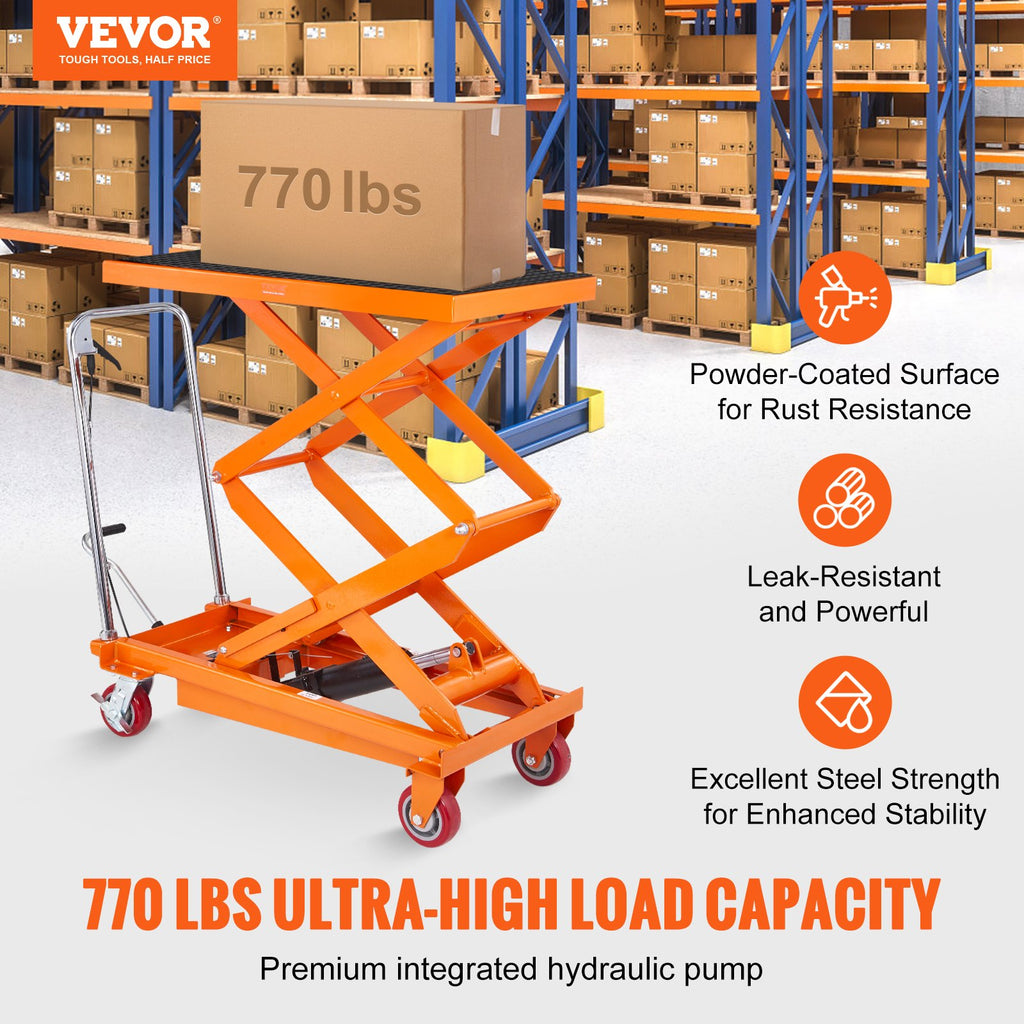 Hidraulinis kėlimo stalas VEVOR TFD35, 350 kg keliamoji galia