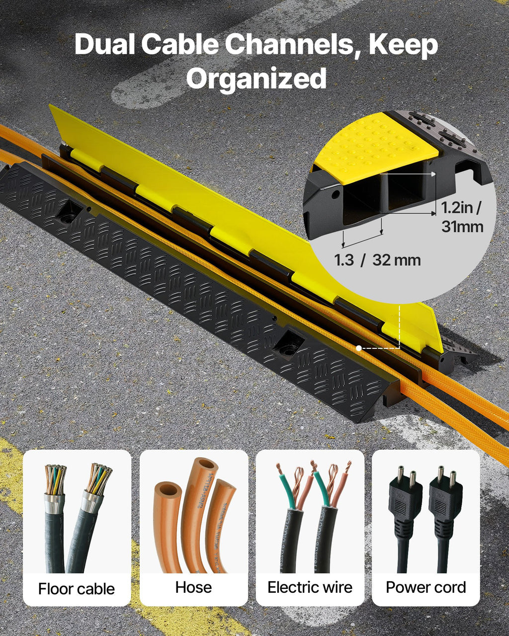 Kabelių apsauga VEVOR CP-R02-1, 9979 kg apkrova