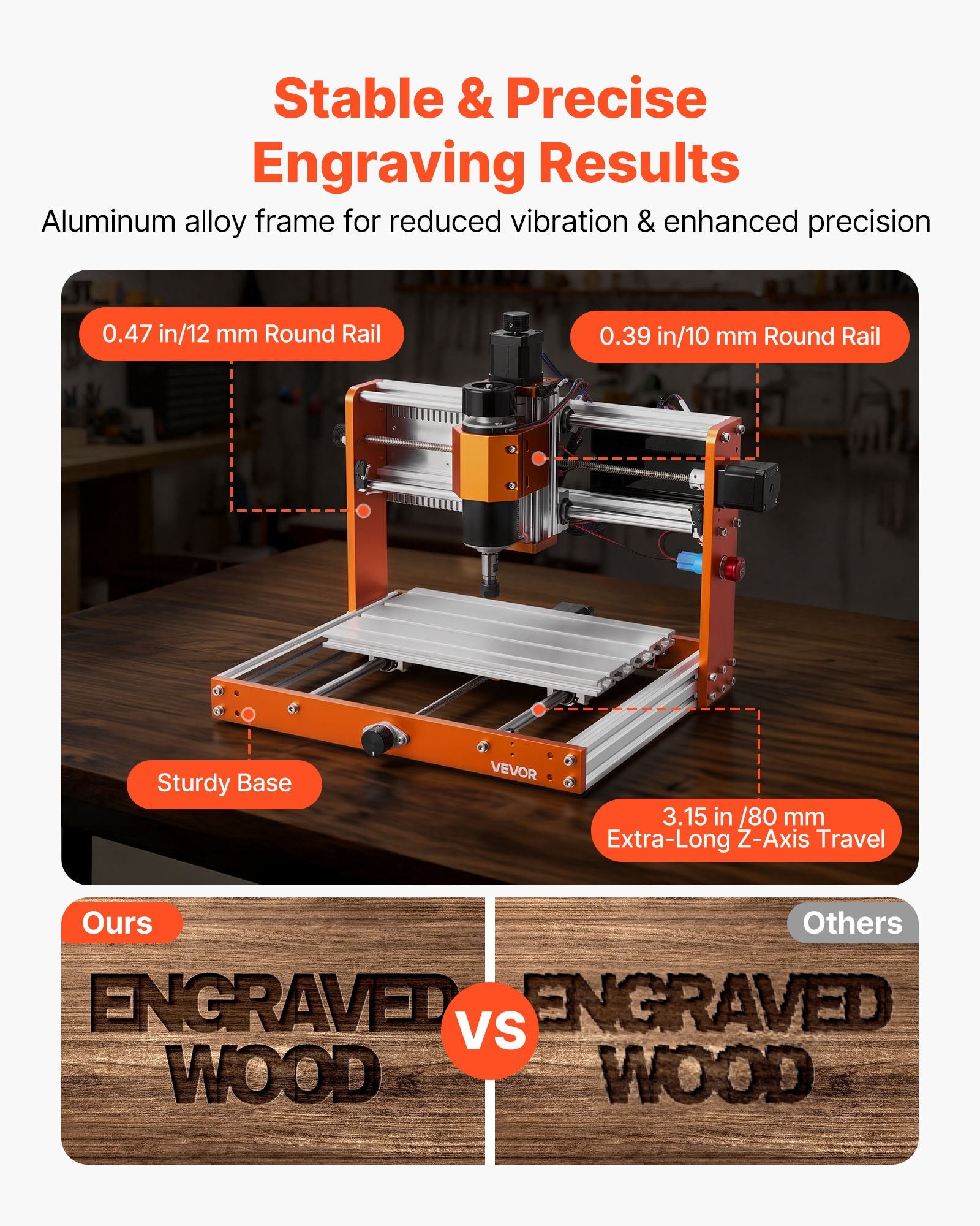 CNC graviravimo ir frezavimo staklės VEVOR 3018-PRO MAX, 500 W