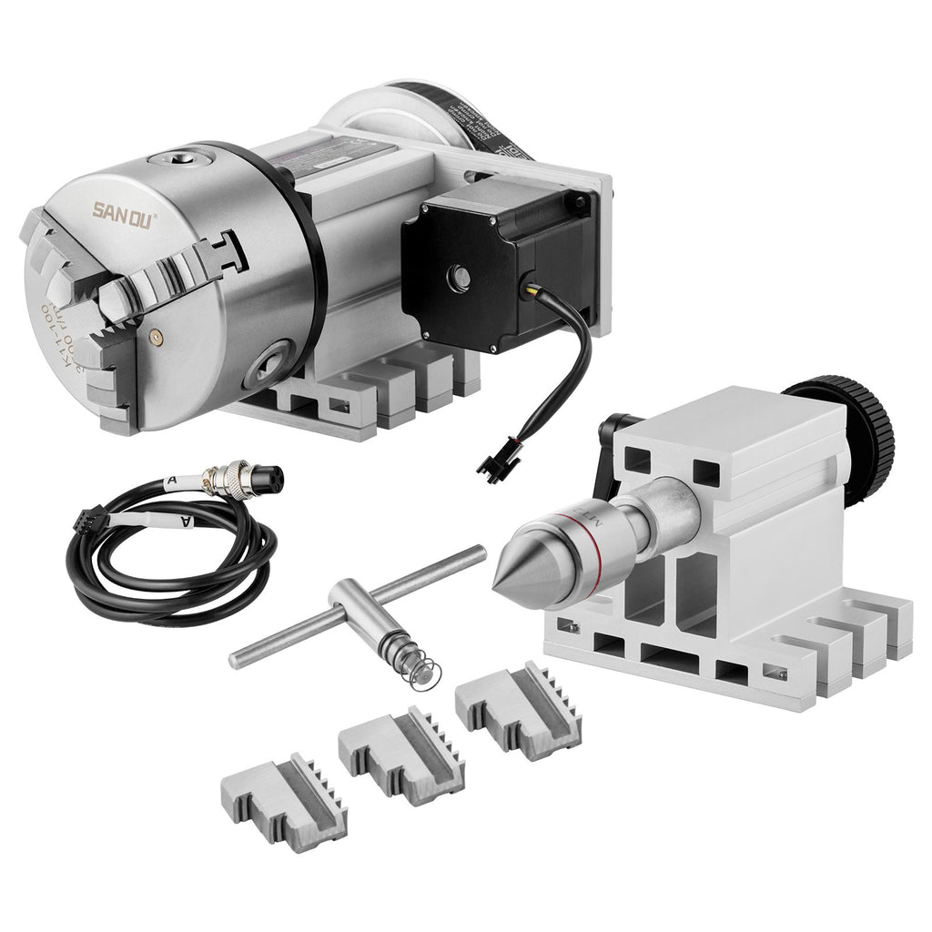 CNC dalinimo galvutė VEVOR BS4-KP100-57, 100 mm griebtuvas