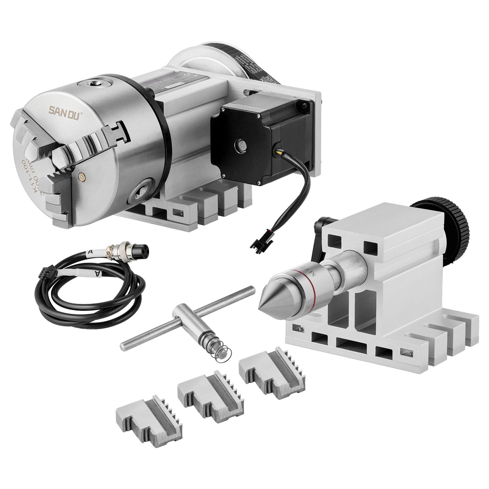 CNC dalinimo galvutė VEVOR BS4-KP100-57, 100 mm griebtuvas