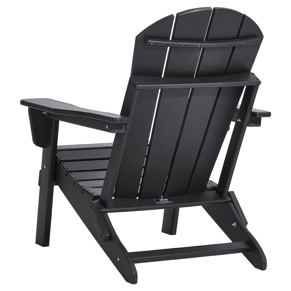 Adirondack tipo kėdės VEVOR SS401-BK-2P, sulankstomos, 2 vnt.