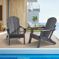 Adirondack tipo kėdės VEVOR SS401-GY-2P, 2 vnt. komplektas