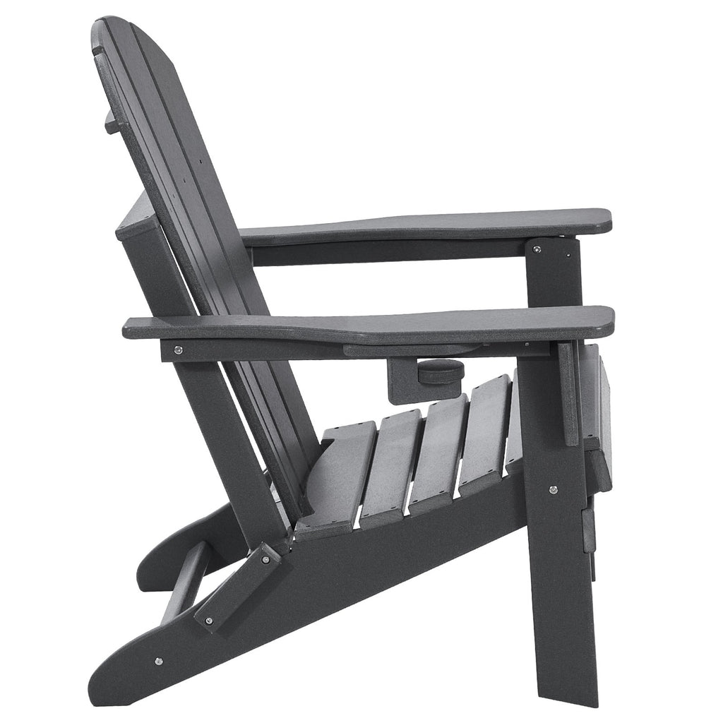 Adirondack tipo kėdės VEVOR SS401-GY-2P, 2 vnt. komplektas