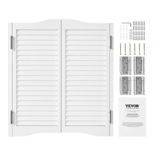 Varstomos kavinės durys VEVOR SS-door2-WH-7, 91,4 x 91,4 cm