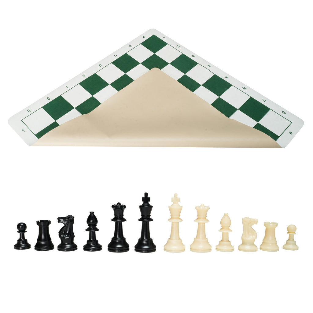 Turnyrinis šachmatų rinkinys VEVOR Weighted Roll-up, 50 cm