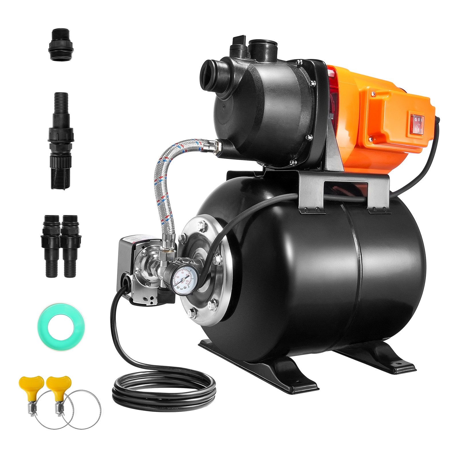 Vandens siurblys su hidroforu VEVOR FSGP1200-2, 750 W