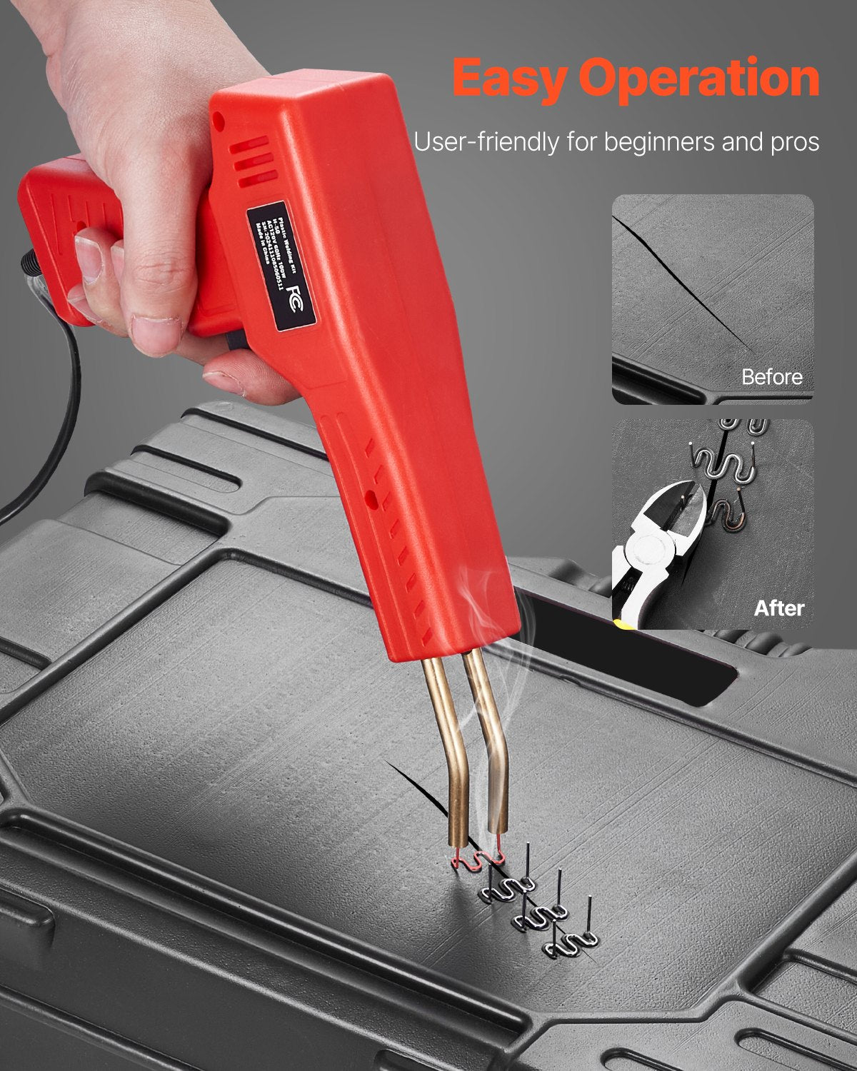 Plastiko suvirinimo rinkinys VEVOR H50+XCER-01, 100 W