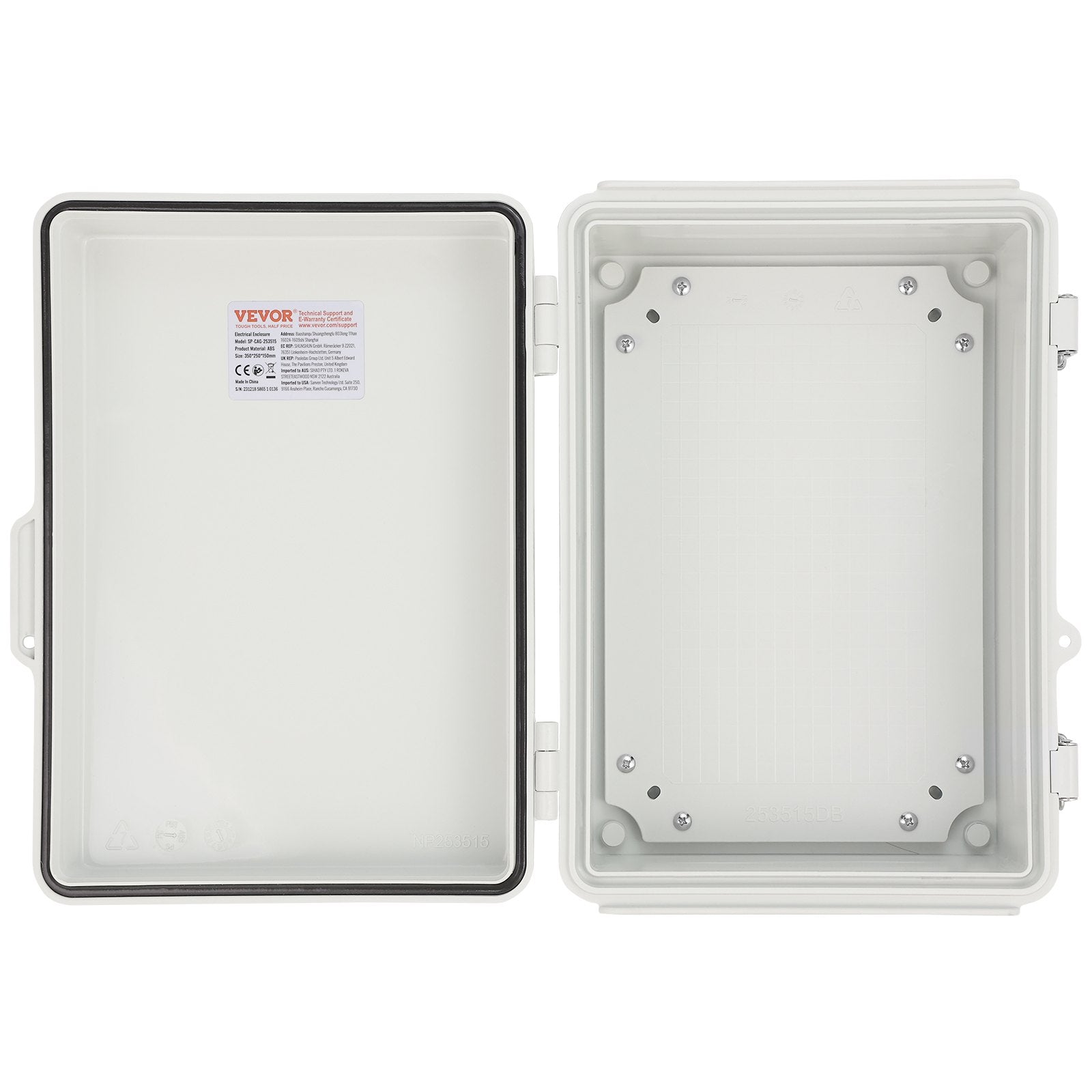 Lauko elektros paskirstymo dėžutė VEVOR SP-CAG-203018, 300 x 200 x 180 mm