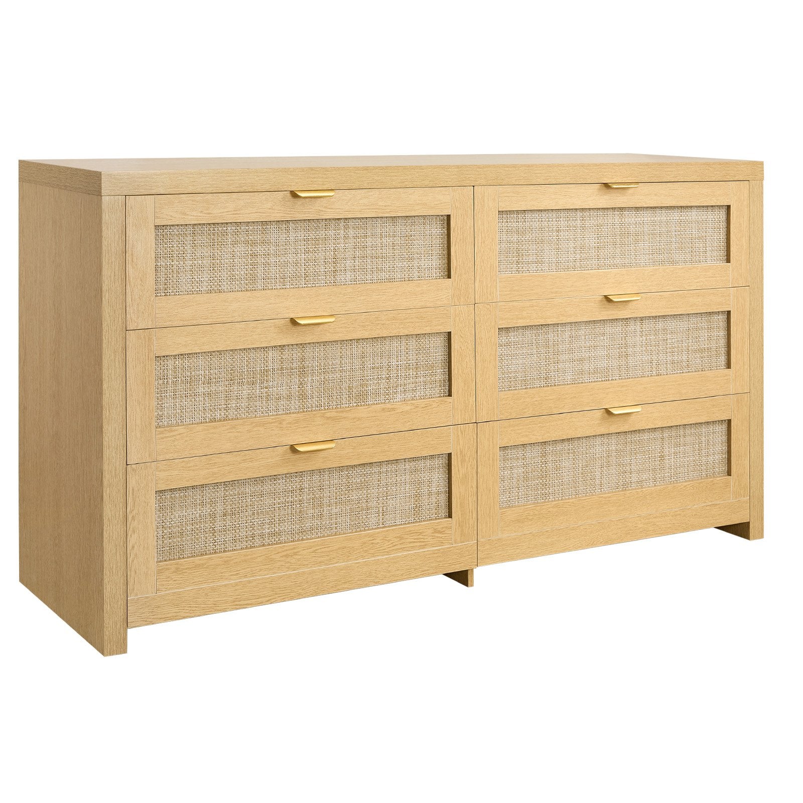 Komoda su ratano apdaila VEVOR KLTC-02, 6 stalčiai