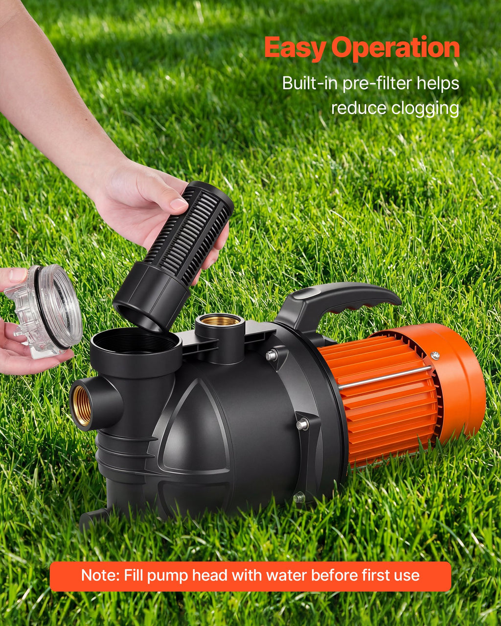 Paviršinis vandens siurblys VEVOR FSGP1300, 1300W