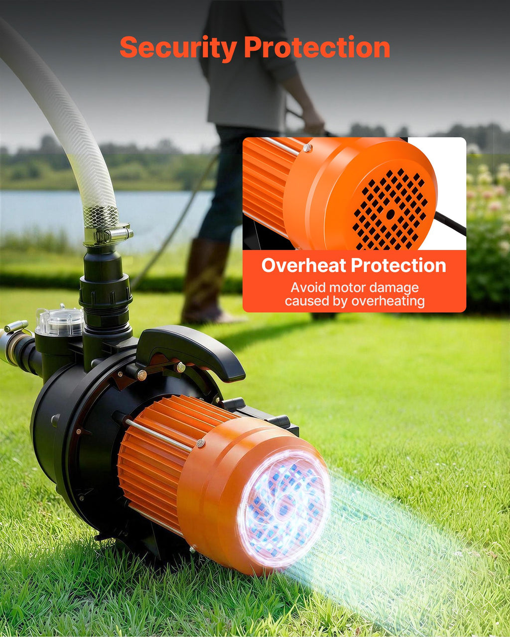 Paviršinis vandens siurblys VEVOR FSGP1300, 1300W