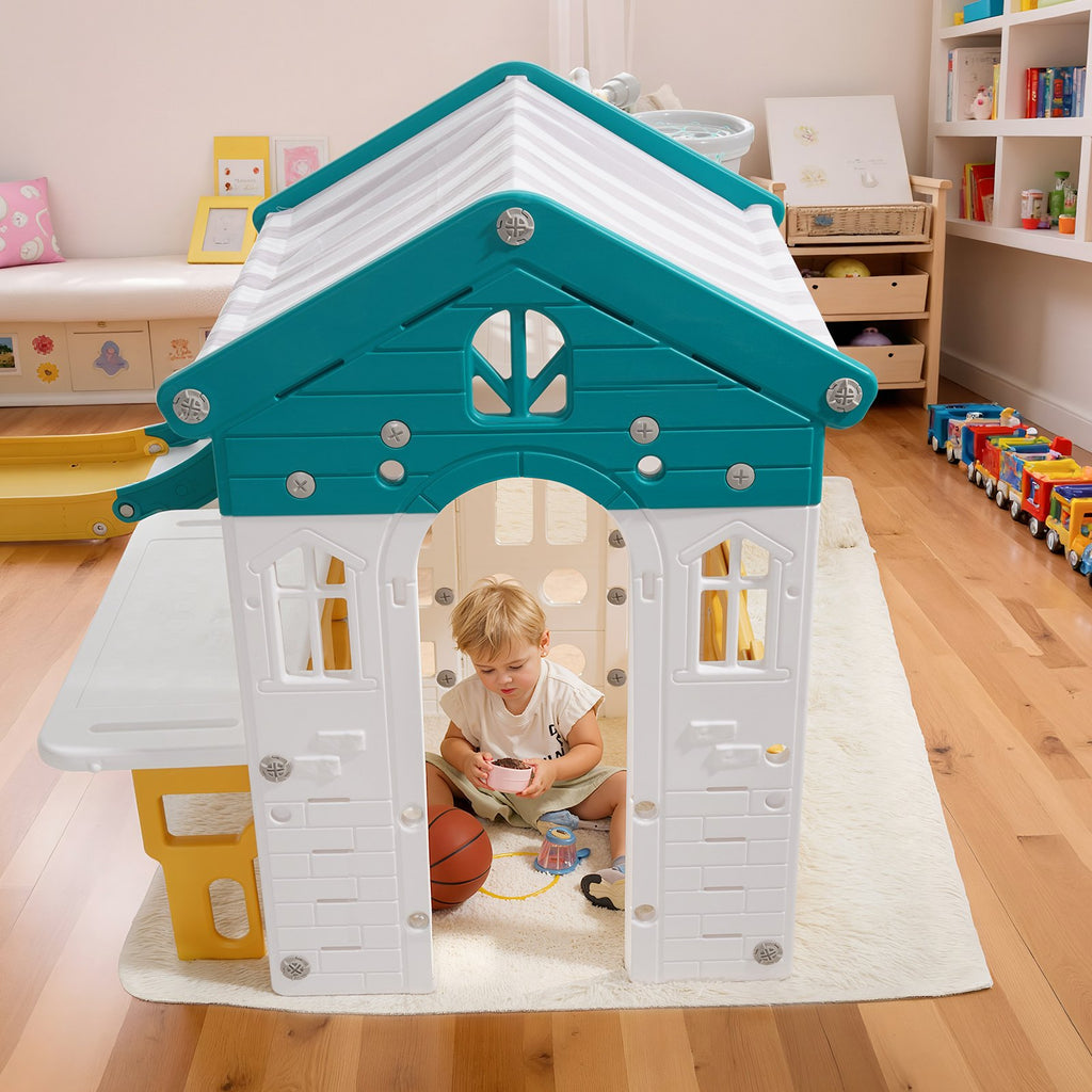 Lauko žaidimų namelis-aikštelė VEVOR LY-2889G, HDPE plastikas