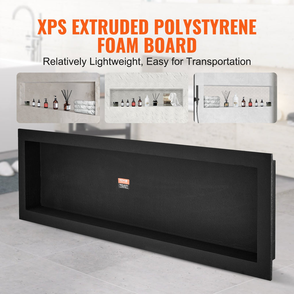 Dušo niša plytelėms VEVOR XPSNICHE1650, 40,64 x 127 cm