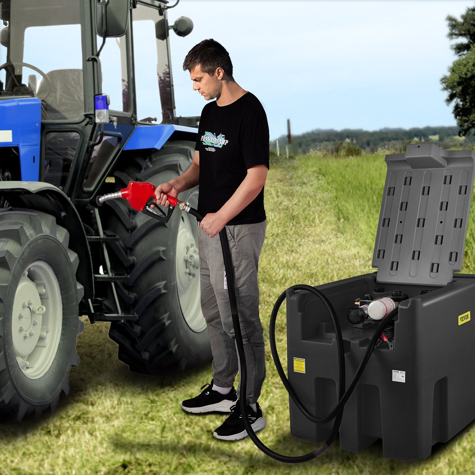 Nešiojama dyzelino talpa VEVOR YDIES4OOL-E, 439 l