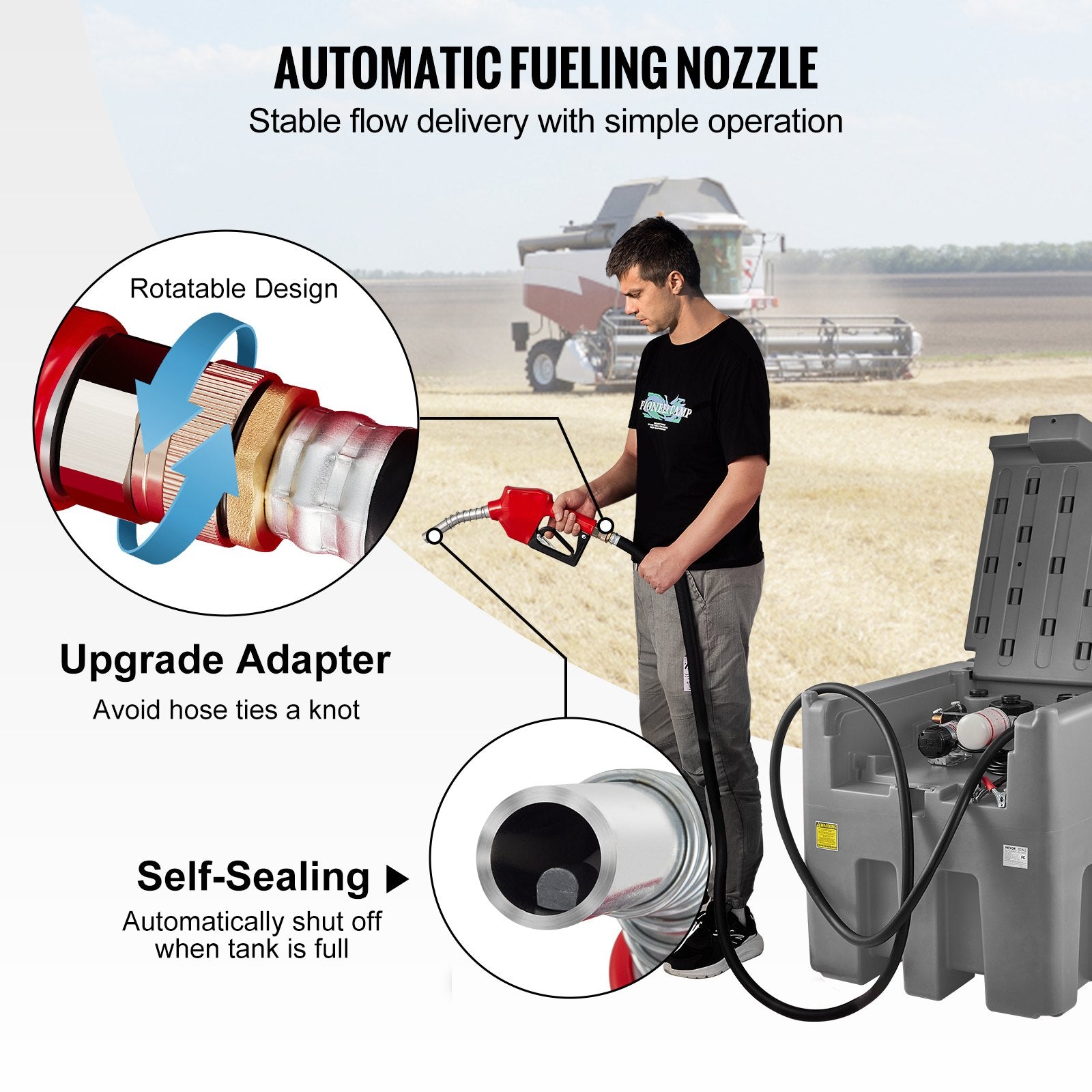 Mobili dyzelino talpa VEVOR YDIES4OOL-E, 439 l