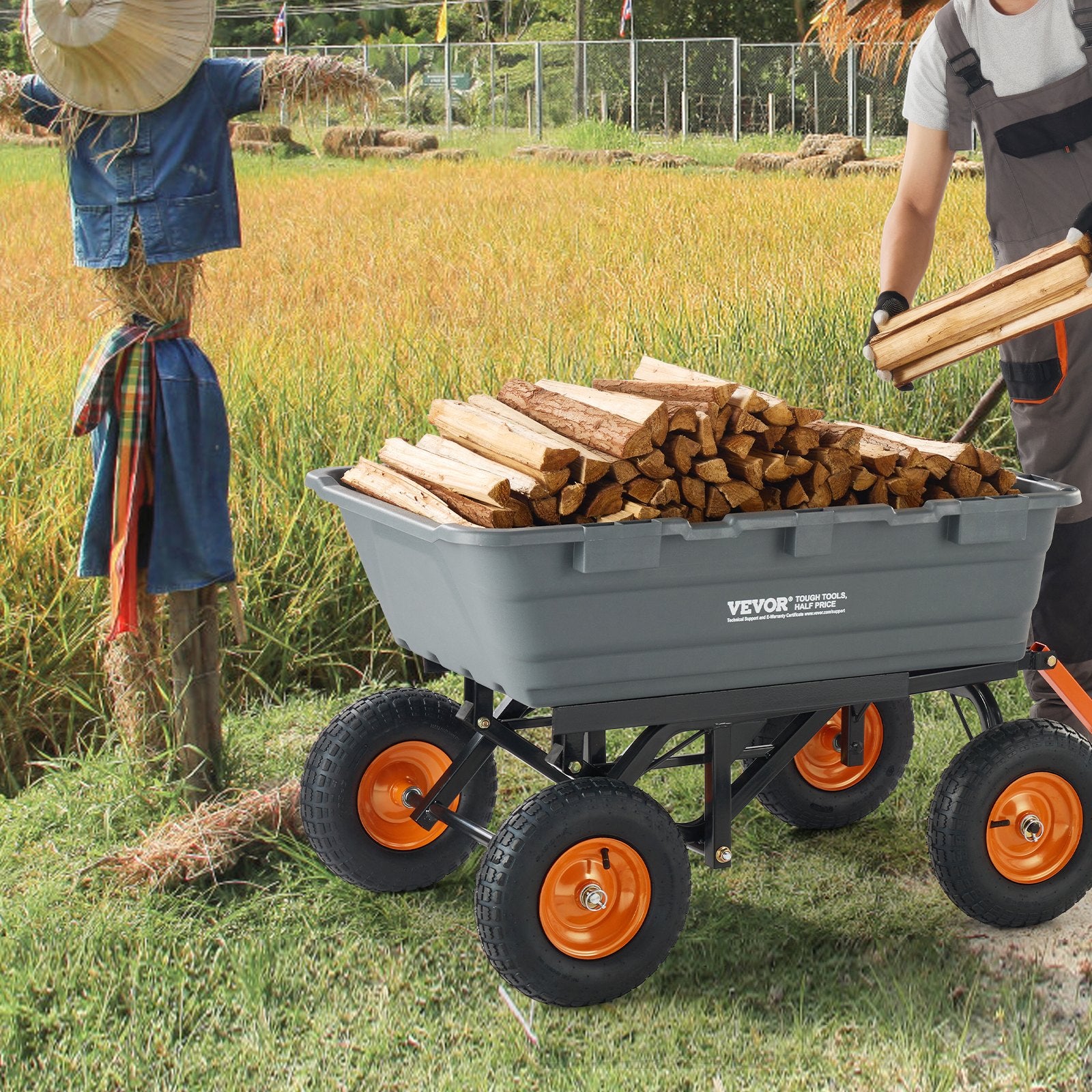Sodo karutis-savivartis VEVOR TC4273A, 680 kg keliamoji galia
