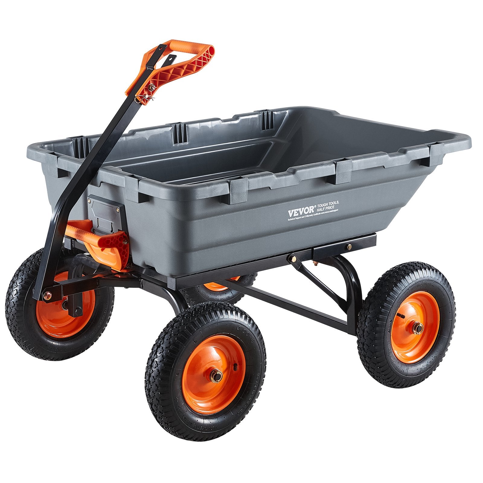 Sodo vežimėlis-savisvartis VEVOR TC4283A, 680 kg keliamoji galia