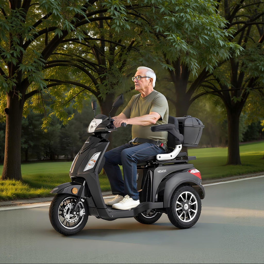 Elektrinis triratis motoroleris neįgaliesiems ir senjorams VEVOR VISTA-1, 1000W