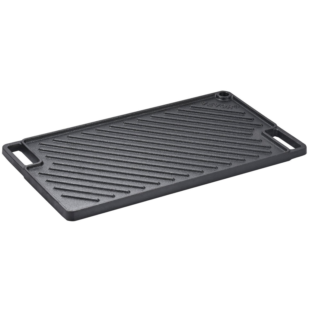 Dvipusė ketaus kepimo plokštė VEVOR GP46x26, 42,5 x 24,6 cm