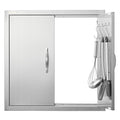 Lauko virtuvės durelės VEVOR B011S, 610x610 mm
