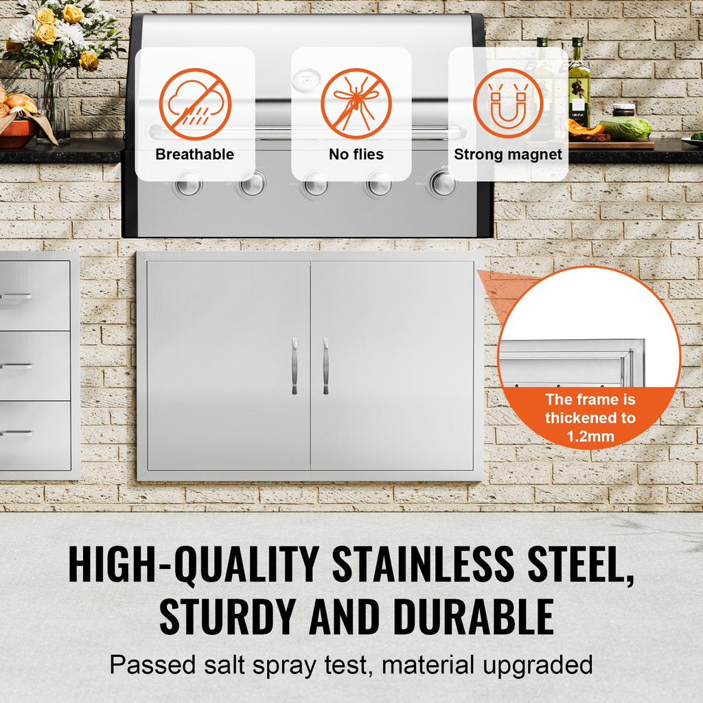 Lauko virtuvės durelės VEVOR BH-020, 990x660 mm