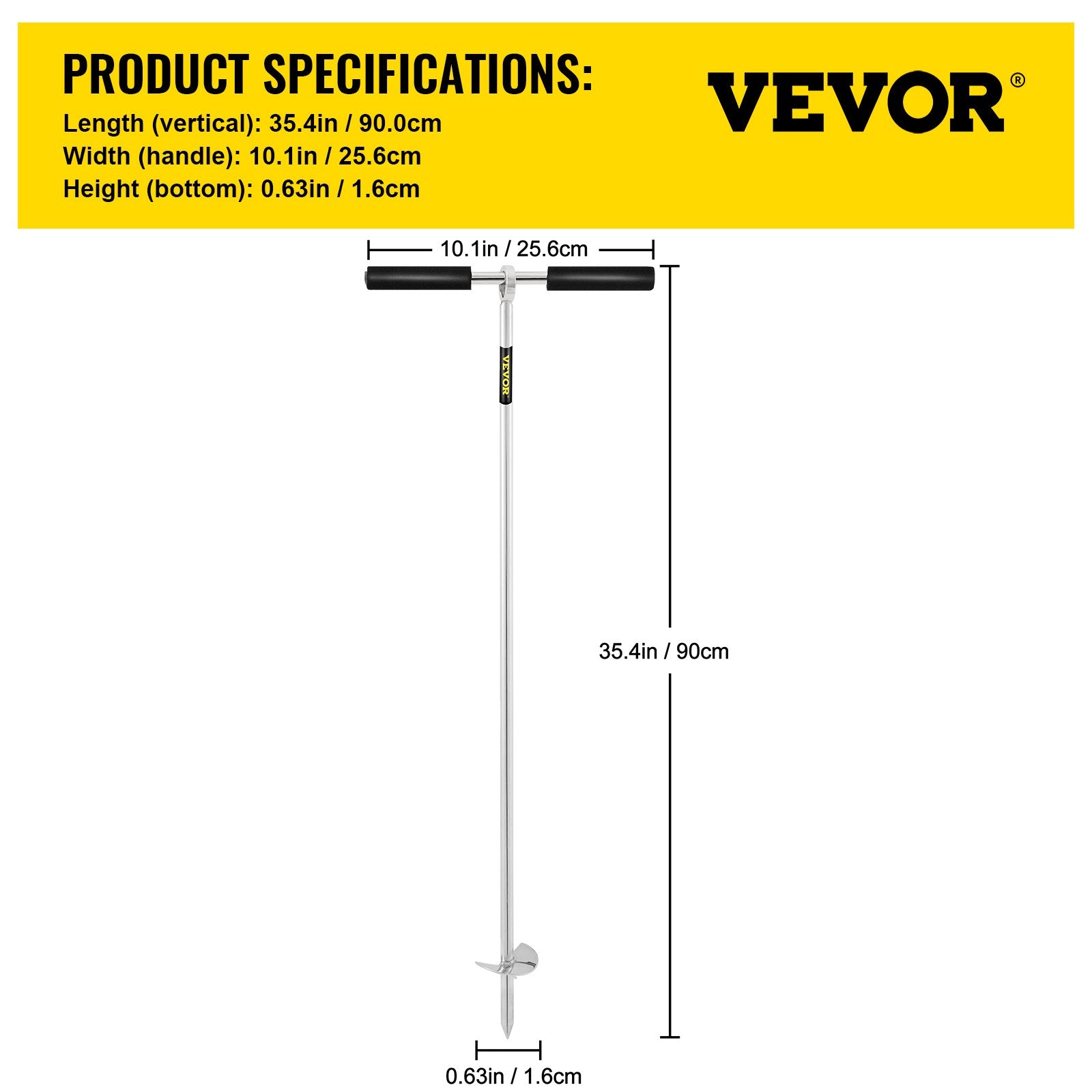 Smėlio inkaras VEVOR VV-SA-36, 91 cm ilgio