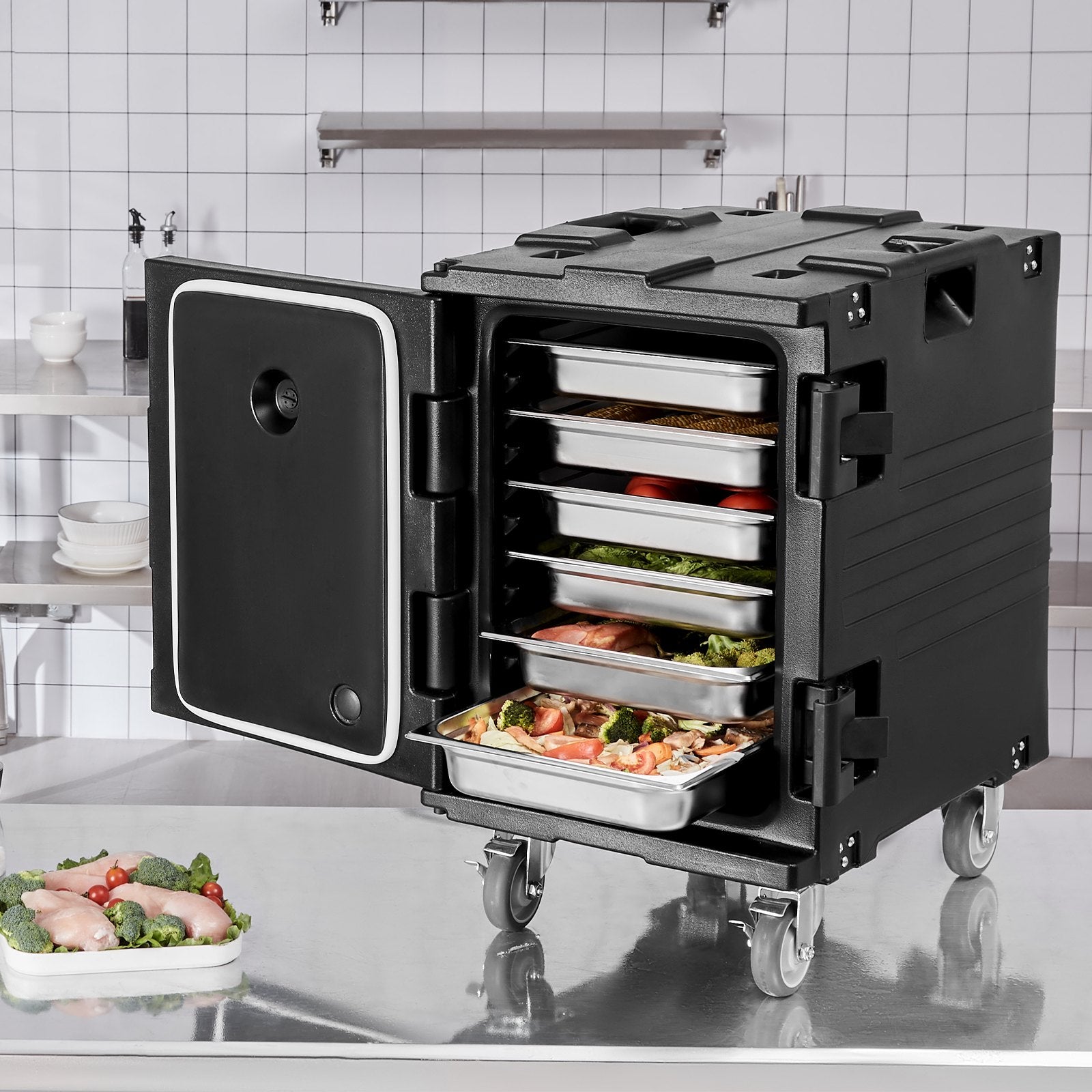 Termoizoliacinis maisto konteineris VEVOR BW-90D, 90 l