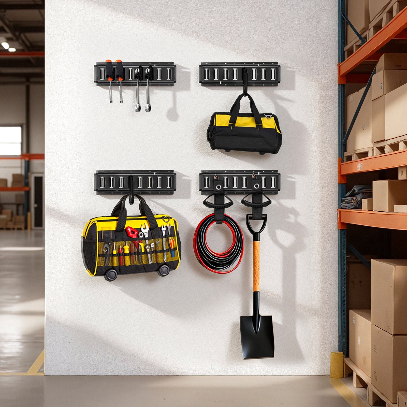 E-Track tvirtinimo bėgelių rinkinys VEVOR JC25-ETR-1.3FT19PCS, 19 dalių