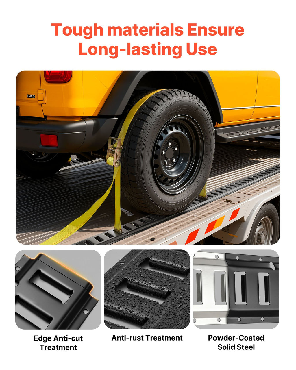 E-Track krovinių tvirtinimo bėgelių komplektas VEVOR JC25-ETR-2FT20PCS, 4 vnt. po 0,6 m