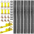 Krovinių tvirtinimo bėgelių komplektas VEVOR JC25-ETR-5FT26PCS, 6 vnt. po 1,5 m